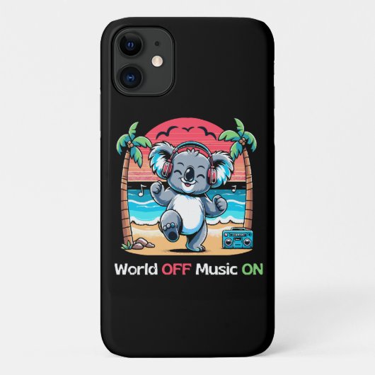 Koala vibing op het strand Case-Mate iPhone case (Achterkant)