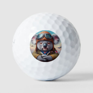 Koala Vliegtuigpiloot Golfballen