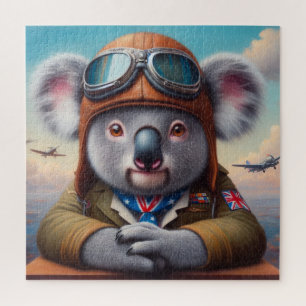 Koala Vliegtuigpiloot Legpuzzel