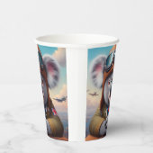 Koala Vliegtuigpiloot Papieren Bekers (Rechts)