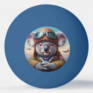 Koala Vliegtuigpiloot Pingpongballen