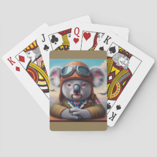 Koala Vliegtuigpiloot Pokerkaarten