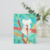 Koala Watercolor Art Briefkaart (Staand voorkant)