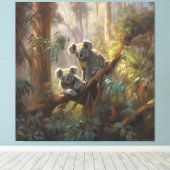 Koala Woud Dromen Canvas Afdruk (Insitu (Houten vloer))