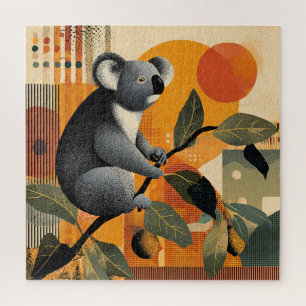 Koala zittend in een boom legpuzzel