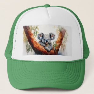 Koala zittend in een eucalyptusboom trucker pet