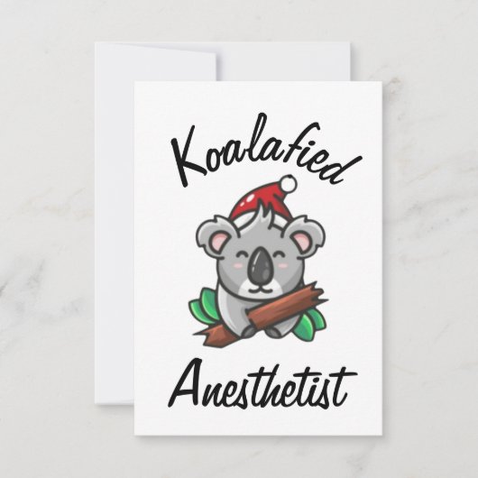Koalafied Anesthetist Kaart (Voorkant)