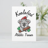 Koalafied Atletische Trainer Kaart (Staand voorkant)