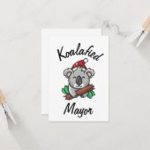 Koalafied Burgemeester Kaart (Voorkant / Achterkant in situ)