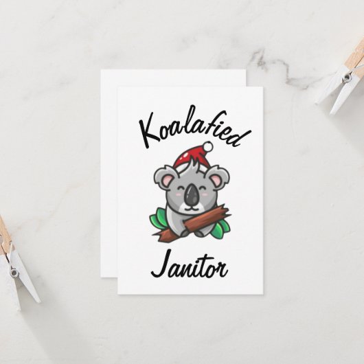 Koalafied Janitor Kaart (Voorkant / Achterkant in situ)