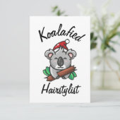 Koalafied Kapper Kaart (Staand voorkant)