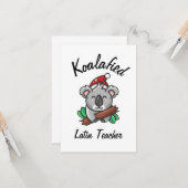 Koalafied Latijnleraar kaart (Voorkant / Achterkant in situ)