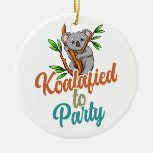 Koalafied om Kwalificatie Punt Schattig en Grappig Keramisch Ornament
