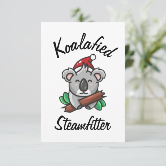 Koalafied Steamfitter Kaart (Staand voorkant)