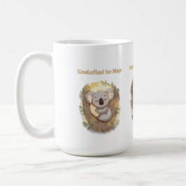 *"Koalafied to Nap – Cute Sleepy Koala Koffiemok