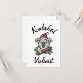 Koalafied Violist Kaart (Voorkant / Achterkant in situ)