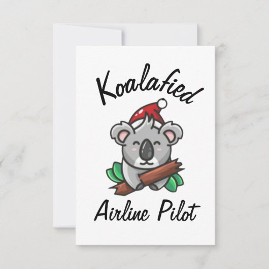 Koalageworden Luchtvaartmaatschappij Pilootkaart Kaart (Voorkant)