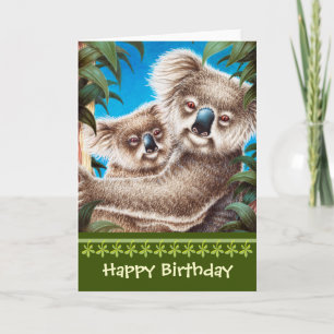 Koalas Birthday Card Kaart