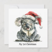 Koala's eerste kerstknuffels, op maat kaart (Voorkant)