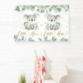 Koalas Greenery Gender onthullen Backdrop Man Spandoek (Insitu)