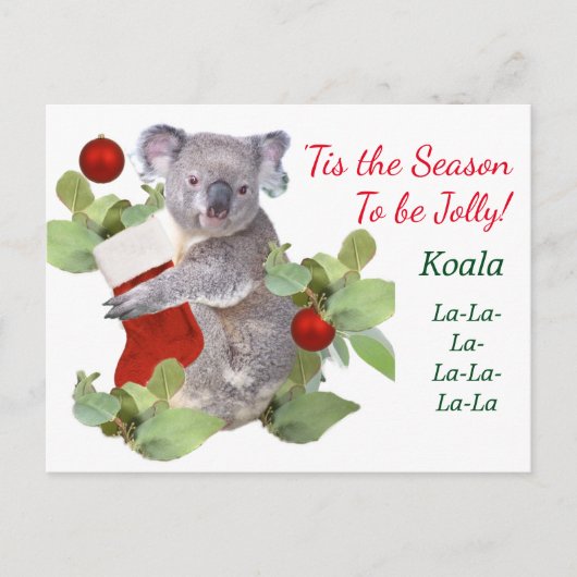 Koalas-kerstBriefkaart Briefkaart (Voorkant)