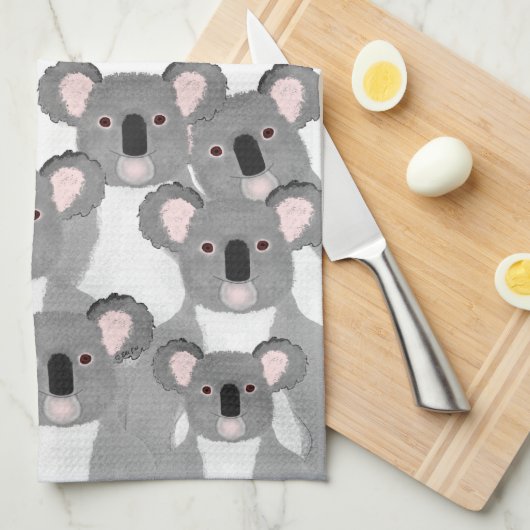 Koalas Kitchen Towel Theedoek (Quarter Fold)