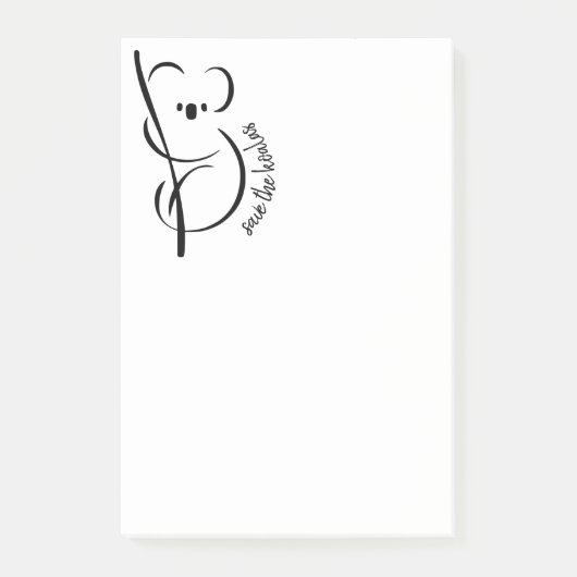 Koalas opslaan Opmerkingen Post-it® Notes (Voorkant)