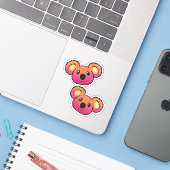 Koalas Sticker (Laptop met iPhone)