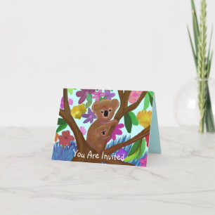 Koalas Uitnodiging Kaart