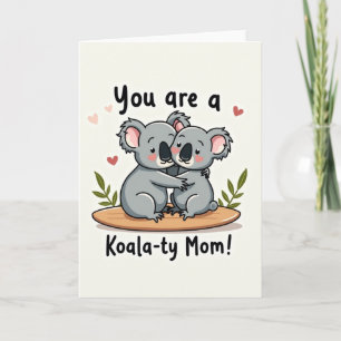 Koalaty Moeder Illustratiekaart Kaart