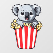 Koalaty Popcorn Raamsticker (Vel)