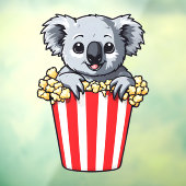 Koalaty Popcorn Raamsticker (Vel 3)