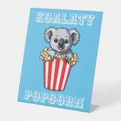 Koalaty Popcorn Reclamebord Met Voetstuk (Voorkant)