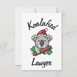 Koalavormige advocaat kaart