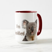 Koalified Quote Fun Koala Beer Australian Mok (Voorkant rechts)