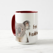 Koalified Quote Fun Koala Beer Australian Mok (Voorkant links)