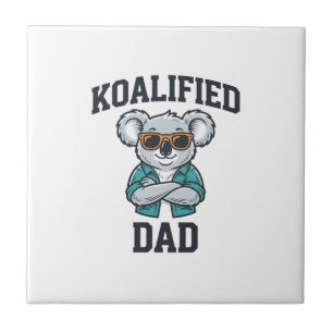 Koalified Vader Cute Koala Vader Shirt Ontwerp_1 Tegeltje