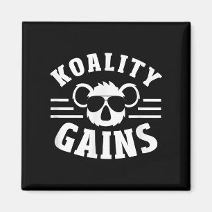Koality Gains Funny Fitness Gym Koala Magneet