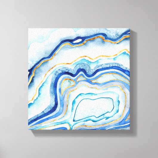 Kobalt Agate II Canvas Afdruk (Voorkant)