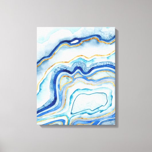 Kobalt Agate II Canvas Afdruk (Voorkant)