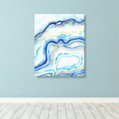 Kobalt Agate II Canvas Afdruk (Insitu (Houten vloer))