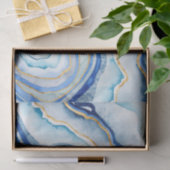 Kobalt Agate II Tissuepapier (Geschenk)