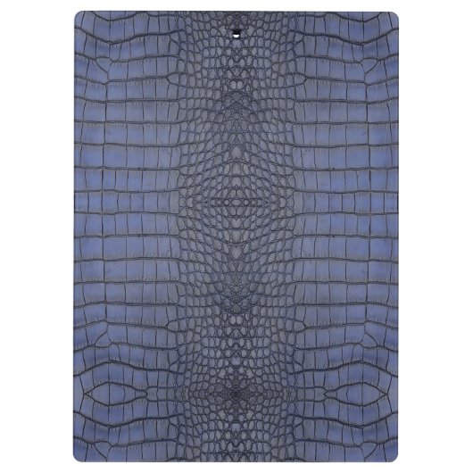 Kobalt Alligator Texture Print Klembord (Achterkant)