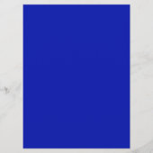 Kobalt blauw aanpasbaar menu voor bruiloft (Achterkant)