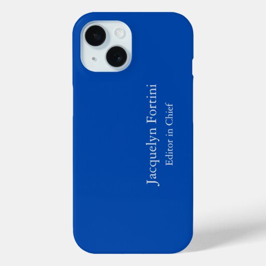 Kobalt Blauw Plain Elegant Modern Minimalist Case-Mate iPhone Case (Achterkant)