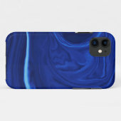 Kobalt blauwe achtergrond getextureerde handgemaak Case-Mate iPhone case (Achterkant (horizontaal))