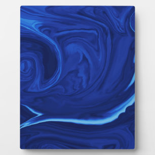 Kobalt blauwe achtergrond getextureerde handgemaak fotoplaat