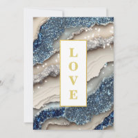 *~ KOBALT BLAUWE LIEFDE Agaat AR66 RSVP QR Bruilof