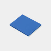 Kobalt blauwe vaste kleur post-it® notes (Schuin)