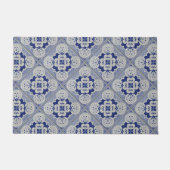 Kobalt Blue Ceramic Tile Deurmat (Voorkant)